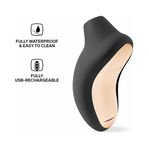 LELO SONA Rechargeable Clitoral Stimulator in Black