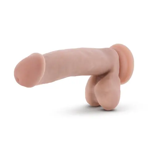 Dr. Skin Dr. Mark 7 in. Dildo with Balls in Beige