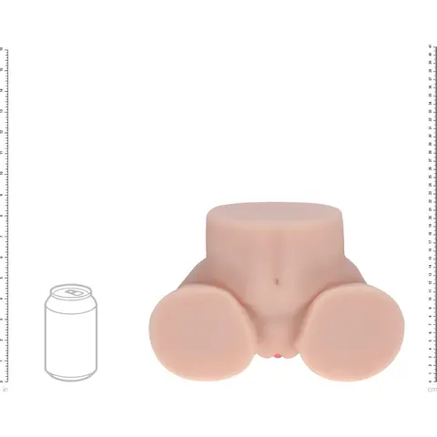 Xkin Bodyforms Rina Brooks Dual Entry Vibrating Masturbator Beige