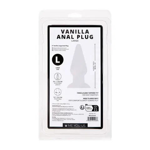 Me You Us Vanilla Large Anal Plug