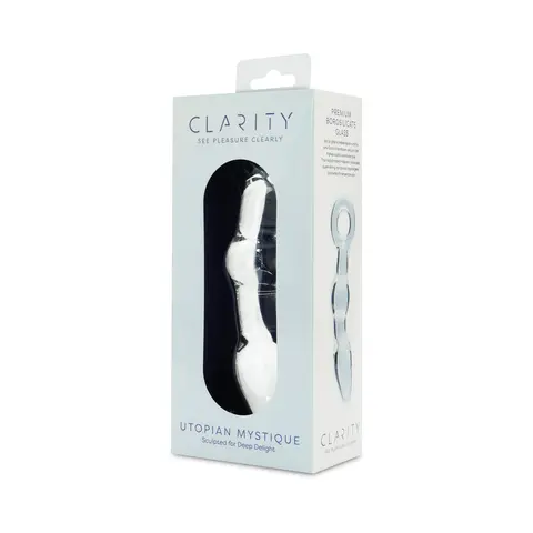 Clarity Utopian Mystique Glass Dildo