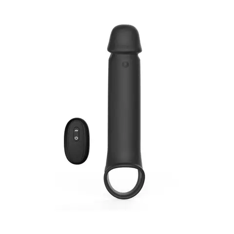 Adam & Eve Adam's XL Vibrating Extension Silicone with Remote Control
