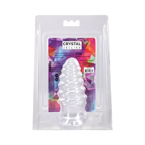 Crystal Jellies Anal Twist 5 in. in Clear