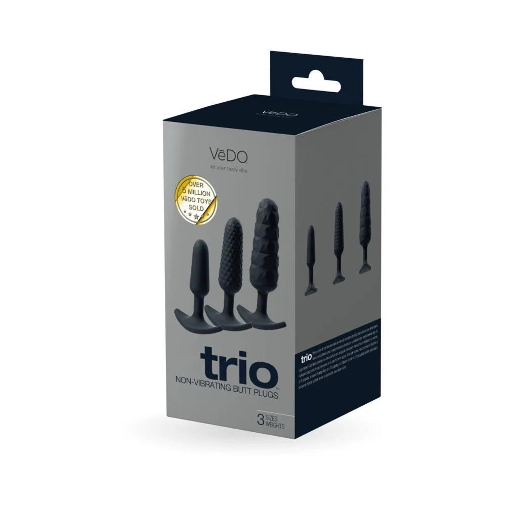 VeDO Trio Anal Plug Set Black