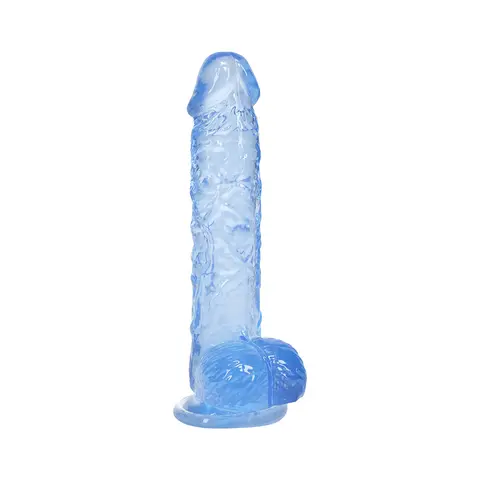 RealRock Realistic 5 in. Dildo with Balls in Blue