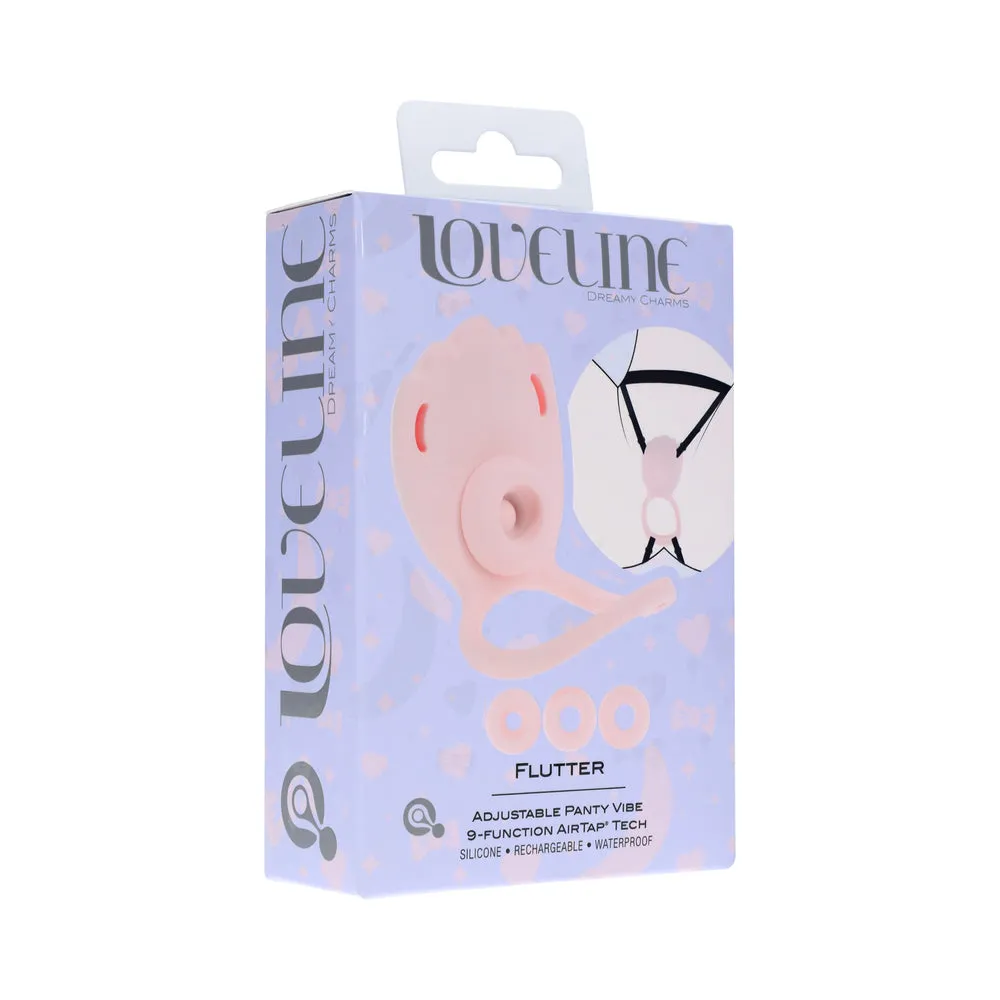 Loveline Flutter Adjustable Panty Vibe AirTapTech Pink
