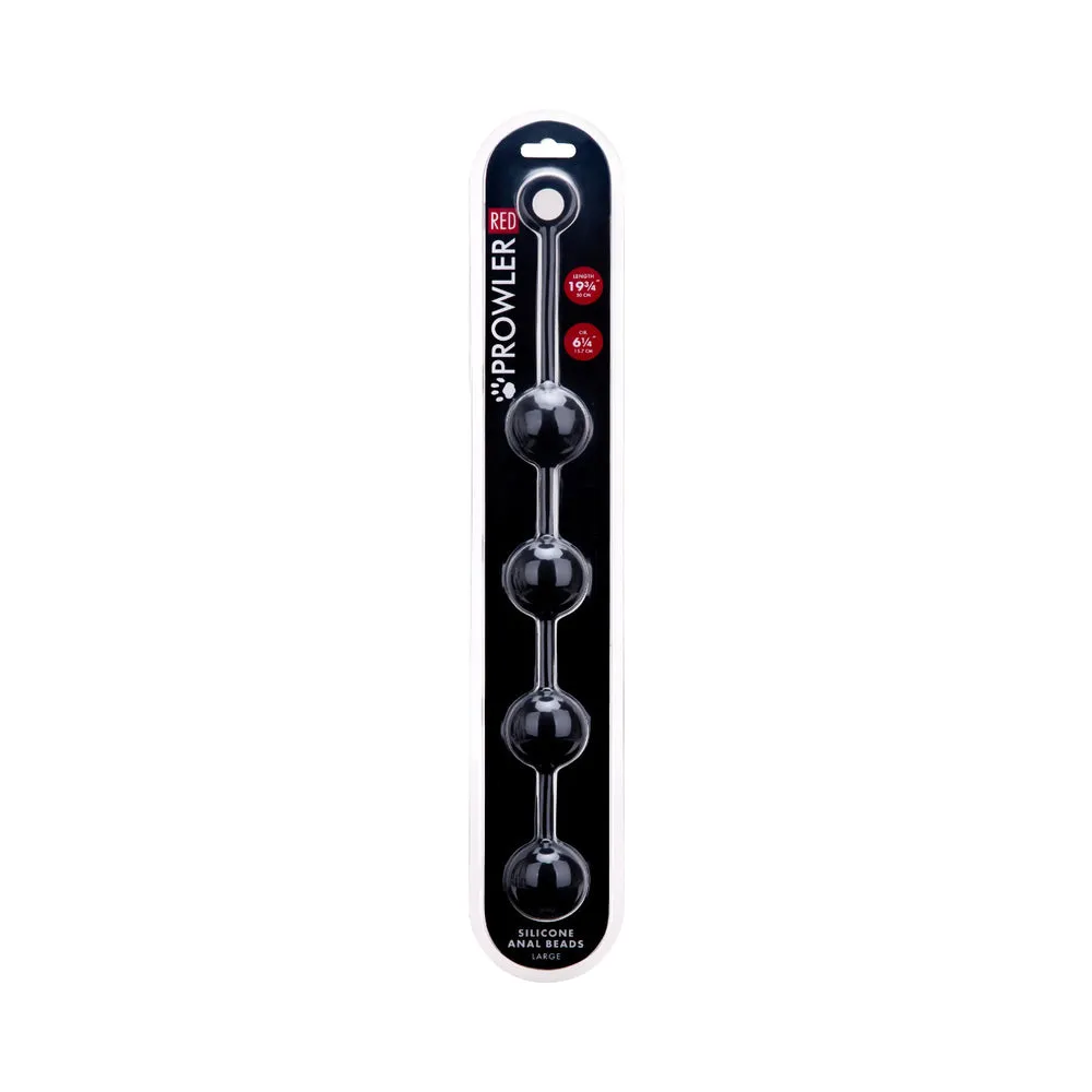 Prowler RED Large Silicone Anal Beads