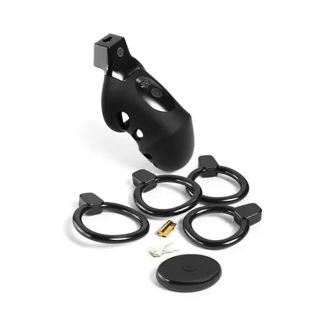 Fantasy C-Ringz ControlCore Pro Remote Vibrating Cock Blocker Black
