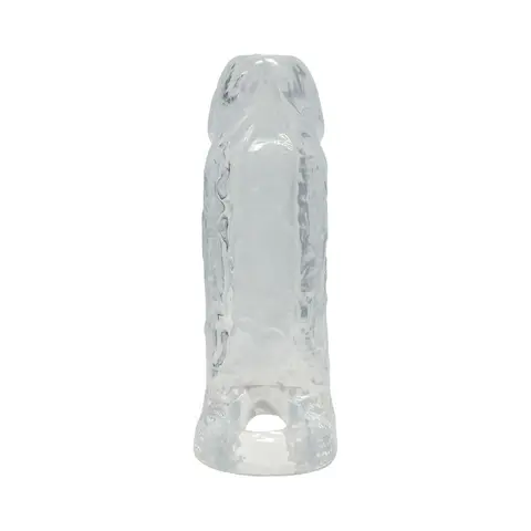 TitanMen Cock Sleeve with Ball Strap 6 in. Clear