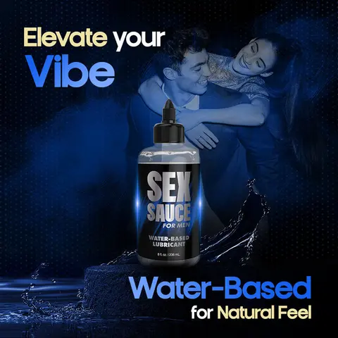 Naughty Jane's Sex Sauce for Men Water-Based Lubricant 8 oz.