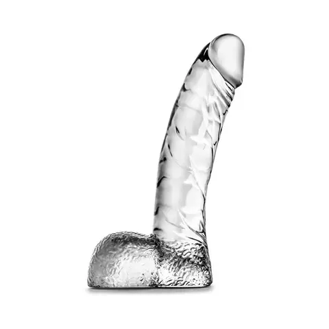 Naturally Yours Ding Dong Realistic 5.5 in. Dildo with Balls in Clear