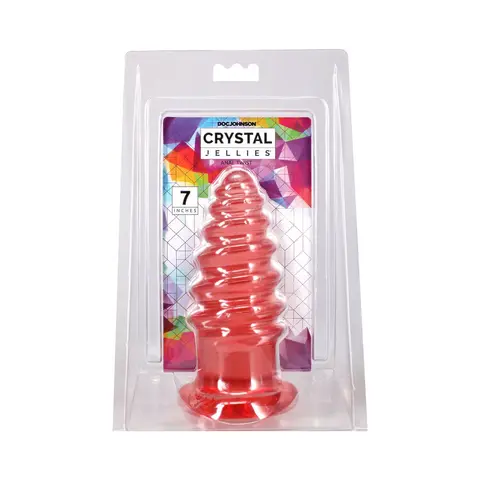 Crystal Jellies Anal Twist 7 in. in Pink