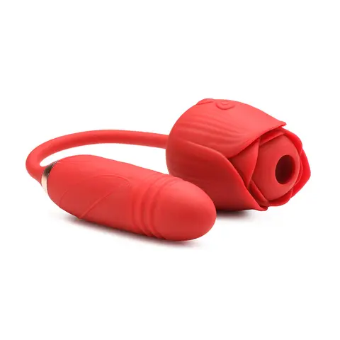 Bloomgasm Romping Rose 10X Suction Rose & Thrusting Vibrator