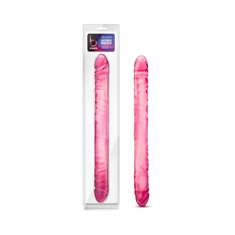 B Yours 18 in. Double Dildo in Pink