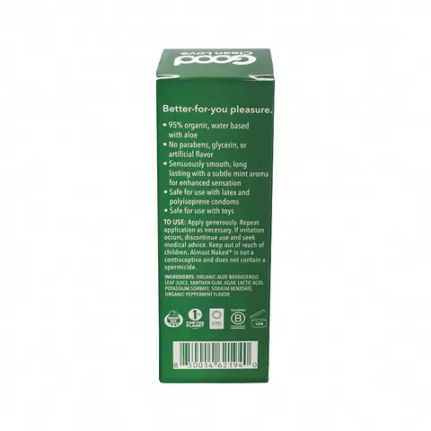 Good Clean Love Almost Naked Hint of Mint Personal Lubricant 1.69 oz.