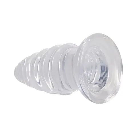 Crystal Jellies Anal Twist 7 in. in Clear