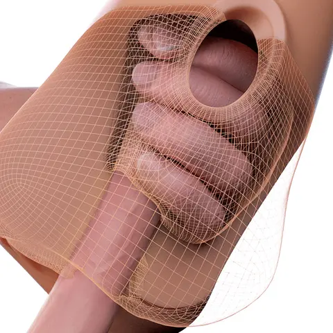 PDX Plus Double Pounder Vibrating Squeeze Stroker in Brown