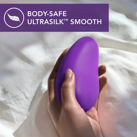 Wellness Palm Sense Rechargeable Silicone Vibrator Purple