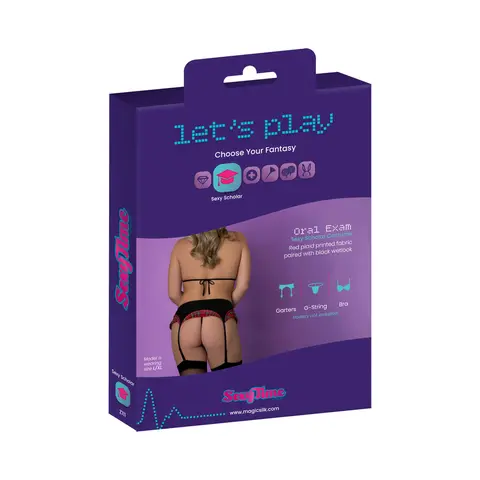 Magic Silk Sexy Time Oral Exam Red L/XL