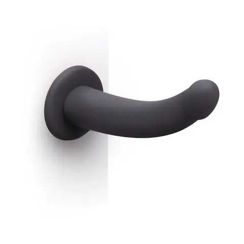 b-Vibe Essentials 7 in. Smooth Silicone Dildo Black