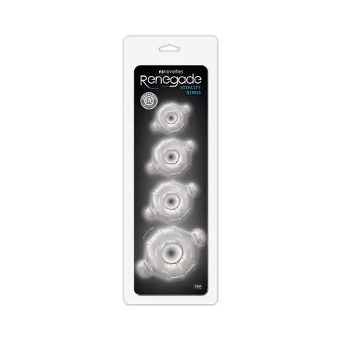 Renegade Vitality Rings 4-Pack in Clear