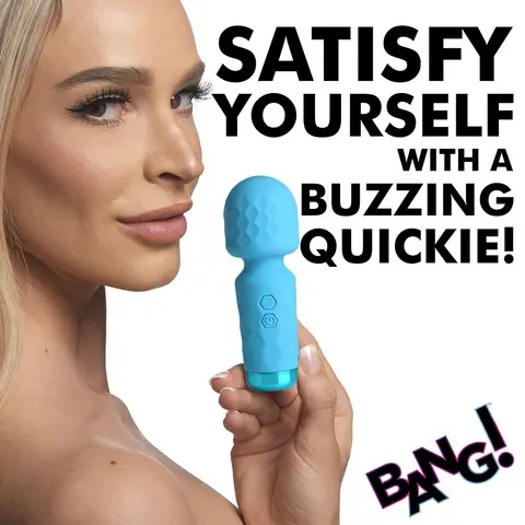 BANG! 10X Mini Silicone Wand in Blue