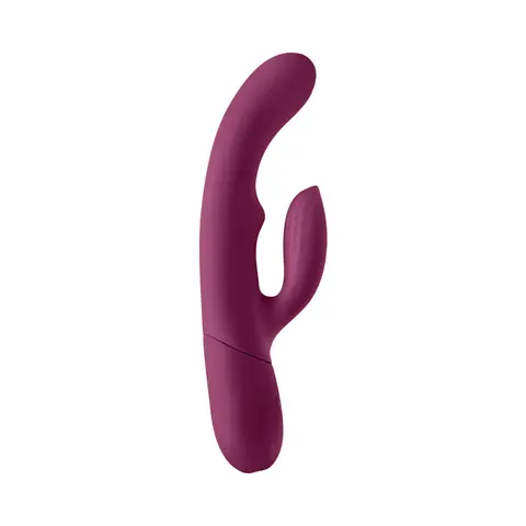 FemmeFunn Balai Rechargeable Silicone Swaying Motion Dual Stimulation Vibrator Light in Fuchsia