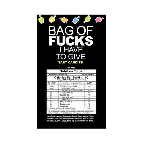 Bag Of Fucks I Have To Give 3 oz. Bag
