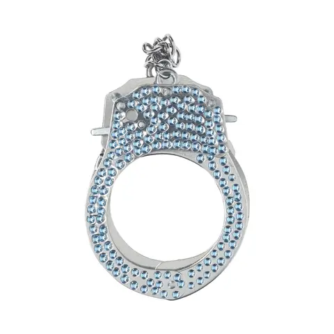 Ouch! Heavy-Duty Diamond Handcuffs in Blue
