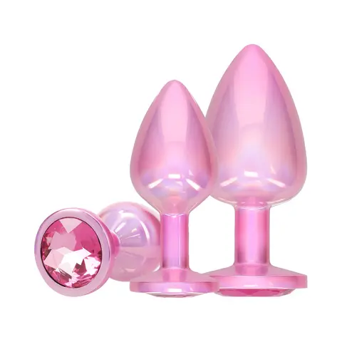 Ouch! International Paris Collection Metal Anal Plug Set in Pink