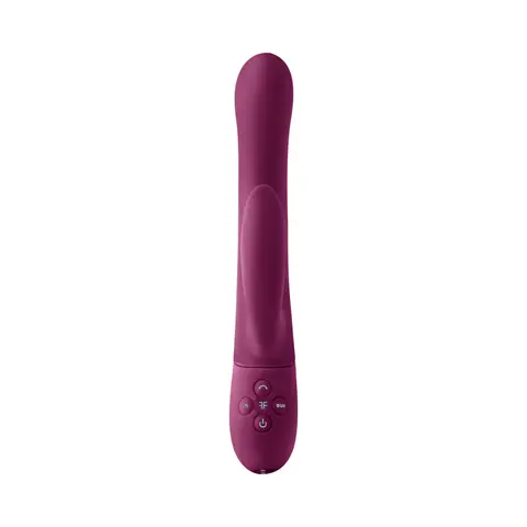 FemmeFunn Balai Rechargeable Silicone Swaying Motion Dual Stimulation Vibrator Light in Fuchsia