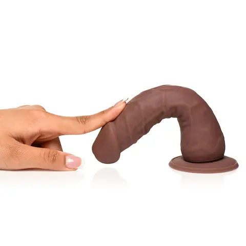 Easy Riders 7 in. Silicone Dildo in Dark