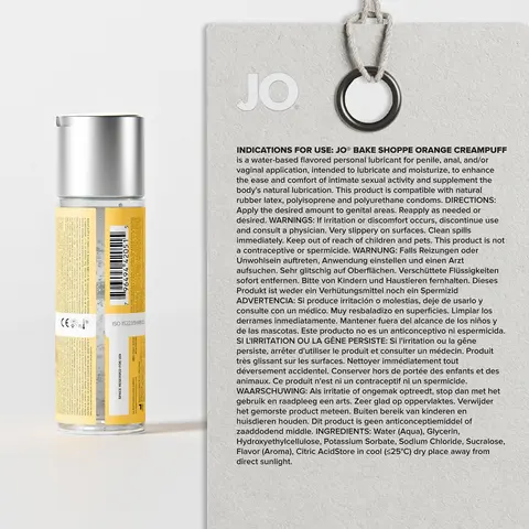 JO Bake Shoppe Orange Creampuff Flavored Water-Based Lubricant 2 oz.