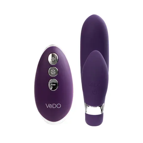 VeDO Jeni C-Shaped Dual Motor Vibe with Remote in Purple