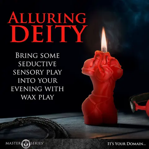 Master Series Bound Goddess Drip Candle in Red