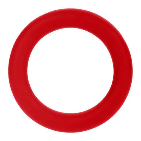 Forto F-61 3-Piece Silicone Cockring Set in Red
