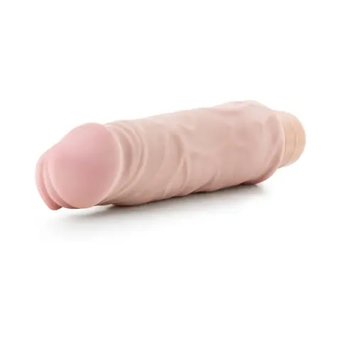 Au Naturel Home Wrecker 9.5 in. Dual Density Vibrating Dildo in Beige