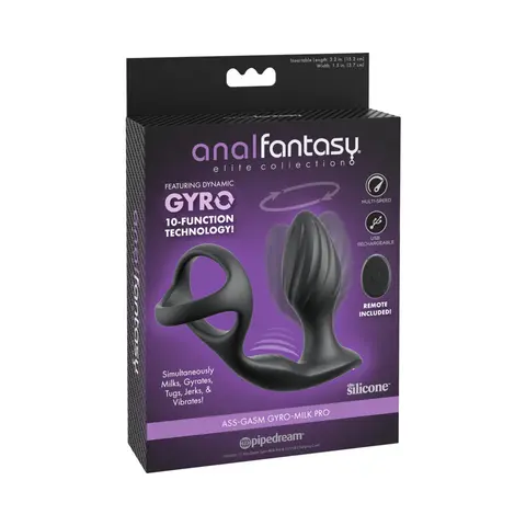 Anal Fantasy Elite Ass-Gasm Gyro-Milk Pro Black