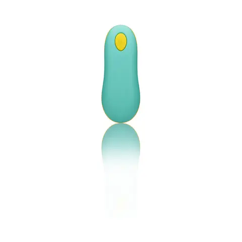 ROMP Cello Rechargeable Remote-Controlled Silicone G-Spot Egg Vibrator Light Teal