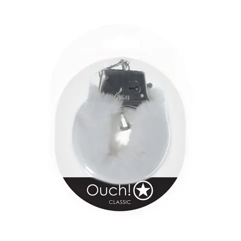 Ouch! Classic Fluffy Handcuffs in White