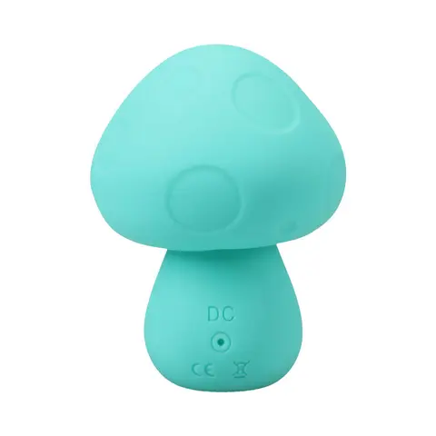 Mochi Mushroom Rechargeable Silicone Vibe in Teal
