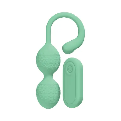 LoveLine PelviFit Beads Kegel Vibe Waterproof Remote in Green
