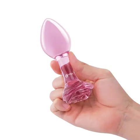 b-Vibe Pink Roses Training Plug Set