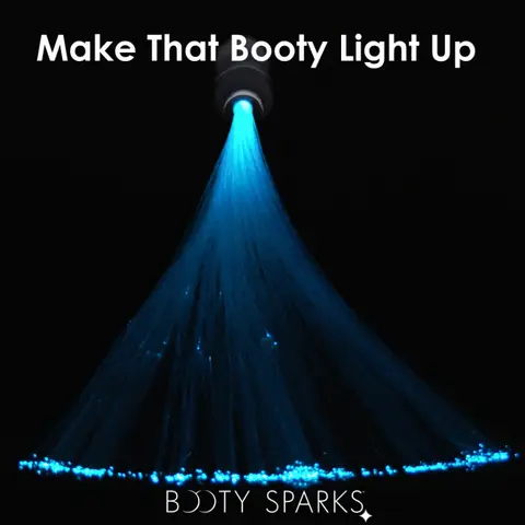 Booty Sparks Vibrating Silicone Optical Fiber Butt Plug