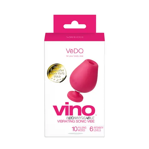 VeDO Vino Rechargeable Vibrating Sonic Vibe in Pink