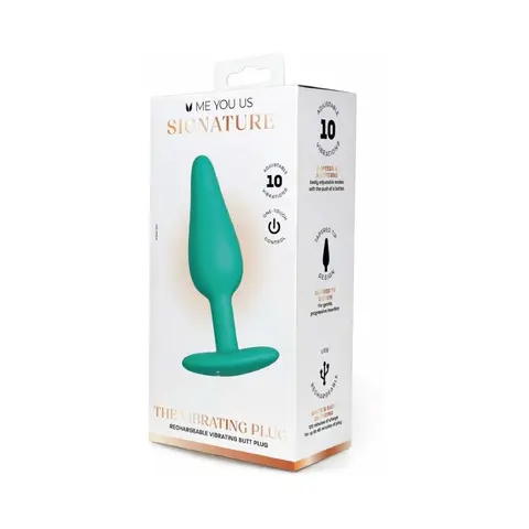 Me You Us Signature The Vibrating Plug in Teal