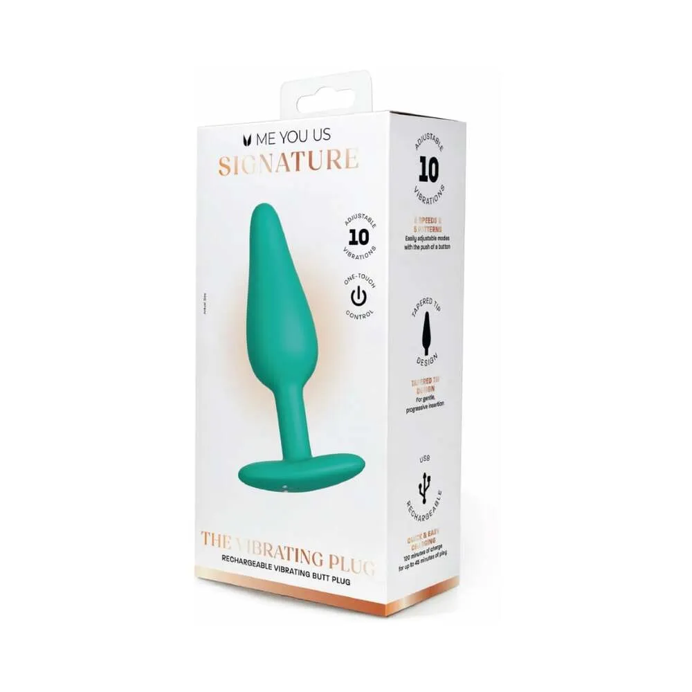 Me You Us Signature The Vibrating Plug in Teal