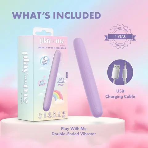 Play With Me Silicone Double Ended Vibrator