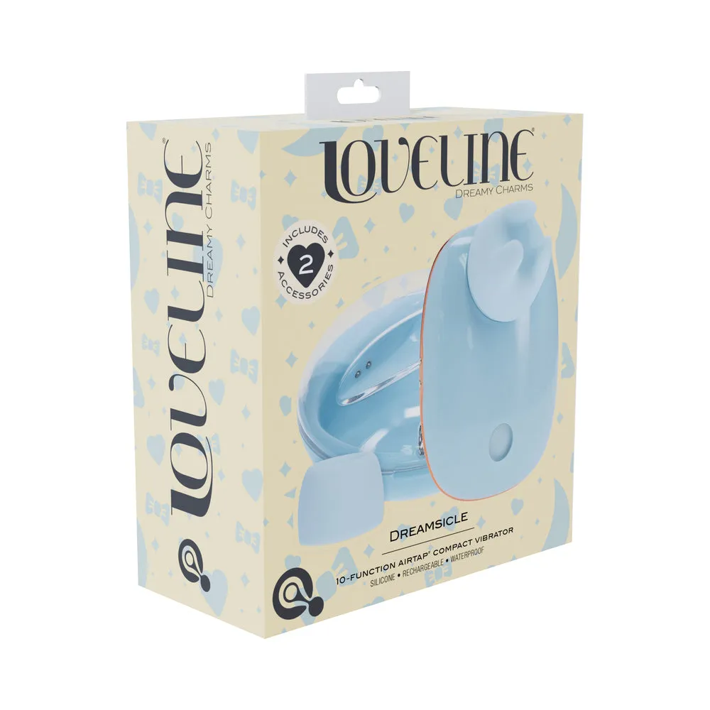 LoveLine Dreamsicle AirTapTech Rechargeable Vibrator Blue