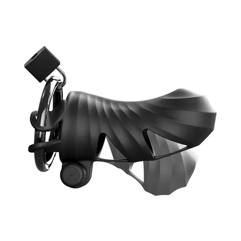 Fantasy C-Ringz ControlCore Harness Remote Vibrating Cock Blocker Black